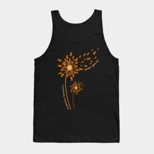 Dandelion Leukemia Awareness Never Give Up Tank Top